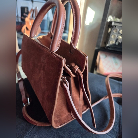 Brandon Blackwood Arlen in Brown Suede with Silver Hardware - Picture 3 of 11